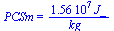 PCSm = `+`(`/`(`*`(0.156e8, `*`(J_)), `*`(kg_)))