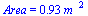 Area = `+`(`*`(.93, `*`(`^`(m_, 2))))