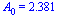 A[0] = 2.381