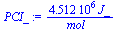 `+`(`/`(`*`(0.4512e7, `*`(J_)), `*`(mol_)))