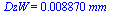 DzW = `+`(`*`(0.8870e-2, `*`(mm_)))