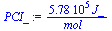 `+`(`/`(`*`(0.578e6, `*`(J_)), `*`(mol_)))