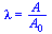 lambda = `/`(`*`(A), `*`(A[0]))