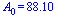 A[0] = 88.09523810