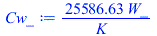 `+`(`/`(`*`(25586.62611, `*`(W_)), `*`(K_)))