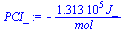 `+`(`-`(`/`(`*`(0.1313e6, `*`(J_)), `*`(mol_))))