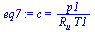 c = `/`(`*`(p1), `*`(R[u], `*`(T1)))