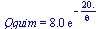 Qquim = `+`(`*`(8.0, `*`(exp(`+`(`-`(`/`(`*`(20.), `*`(theta))))))))