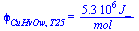 phi[CuHvOw, T25] = `+`(`/`(`*`(0.53e7, `*`(J_)), `*`(mol_)))