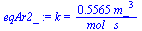k = `+`(`/`(`*`(.5565, `*`(`^`(m_, 3))), `*`(mol_, `*`(s_))))