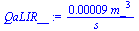 `+`(`/`(`*`(0.9e-4, `*`(`^`(m_, 3))), `*`(s_)))