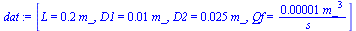 [L = `+`(`*`(.2, `*`(m_))), D1 = `+`(`*`(0.1e-1, `*`(m_))), D2 = `+`(`*`(0.25e-1, `*`(m_))), Qf = `+`(`/`(`*`(0.1e-4, `*`(`^`(m_, 3))), `*`(s_)))]