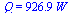 Q = `+`(`*`(926.9, `*`(W_)))