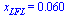 x[LFL] = 0.60e-1