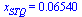 x[STQ] = 0.6540e-1