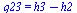 q23 = `+`(h3, `-`(h2))