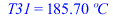 T31 = `+`(`*`(185.6959944, `*`(�C)))
