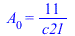 A[0] = `+`(`/`(`*`(11), `*`(c21)))