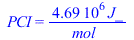 PCI = `+`(`/`(`*`(0.469e7, `*`(J_)), `*`(mol_)))