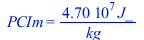 PCIm = `+`(`/`(`*`(0.47e8, `*`(J_)), `*`(kg_)))