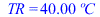 TR = `+`(`*`(40.0022656, `*`(�C)))