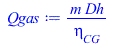 Typesetting:-mprintslash([Qgas := `/`(`*`(m, `*`(Dh)), `*`(eta[CG]))], [`/`(`*`(m, `*`(Dh)), `*`(eta[CG]))])
