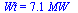 Wt = `+`(`*`(7.07, `*`(MW_)))