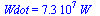 Wdot = `+`(`*`(0.73e8, `*`(W_)))