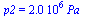p2 = `+`(`*`(0.20e7, `*`(Pa_)))