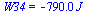 W34 = `+`(`-`(`*`(0.79e3, `*`(J_))))