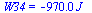 W34 = `+`(`-`(`*`(0.97e3, `*`(J_))))