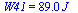 W41 = `+`(`*`(89., `*`(J_)))
