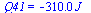 Q41 = `+`(`-`(`*`(0.31e3, `*`(J_))))