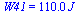 W41 = `+`(`*`(0.11e3, `*`(J_)))