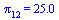 pi[12] = 25.