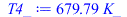 Typesetting:-mprintslash([T4_ := `+`(`*`(679.7870221, `*`(K_)))], [`+`(`*`(679.7870221, `*`(K_)))])