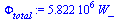 `+`(`*`(0.5822e7, `*`(W_)))