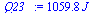 `:=`(Q23_, `+`(`*`(1059.750288, `*`(J_))))