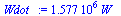 `+`(`*`(0.1577e7, `*`(W_)))
