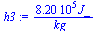 `+`(`/`(`*`(0.820e6, `*`(J_)), `*`(kg_)))