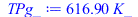 Typesetting:-mprintslash([TPg_ := `+`(`*`(616.8978847, `*`(K_)))], [`+`(`*`(616.8978847, `*`(K_)))])