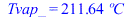 Tvap_ = `+`(`*`(211.6444420, `*`(C)))