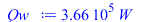 `+`(`*`(366404.6446, `*`(W_)))