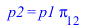 p2 = `*`(p1, `*`(pi[12]))