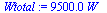 `:=`(Wtotal, `+`(`*`(0.95e4, `*`(W_))))