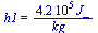 h1 = `+`(`/`(`*`(0.42e6, `*`(J_)), `*`(kg_)))