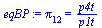 `:=`(eqBP, pi[12] = `/`(`*`(p4t), `*`(p1t)))