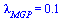 lambda[MGP] = 0.52e-1