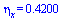 eta[x] = .42