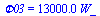 Phi03 = `+`(`*`(0.13e5, `*`(W_)))